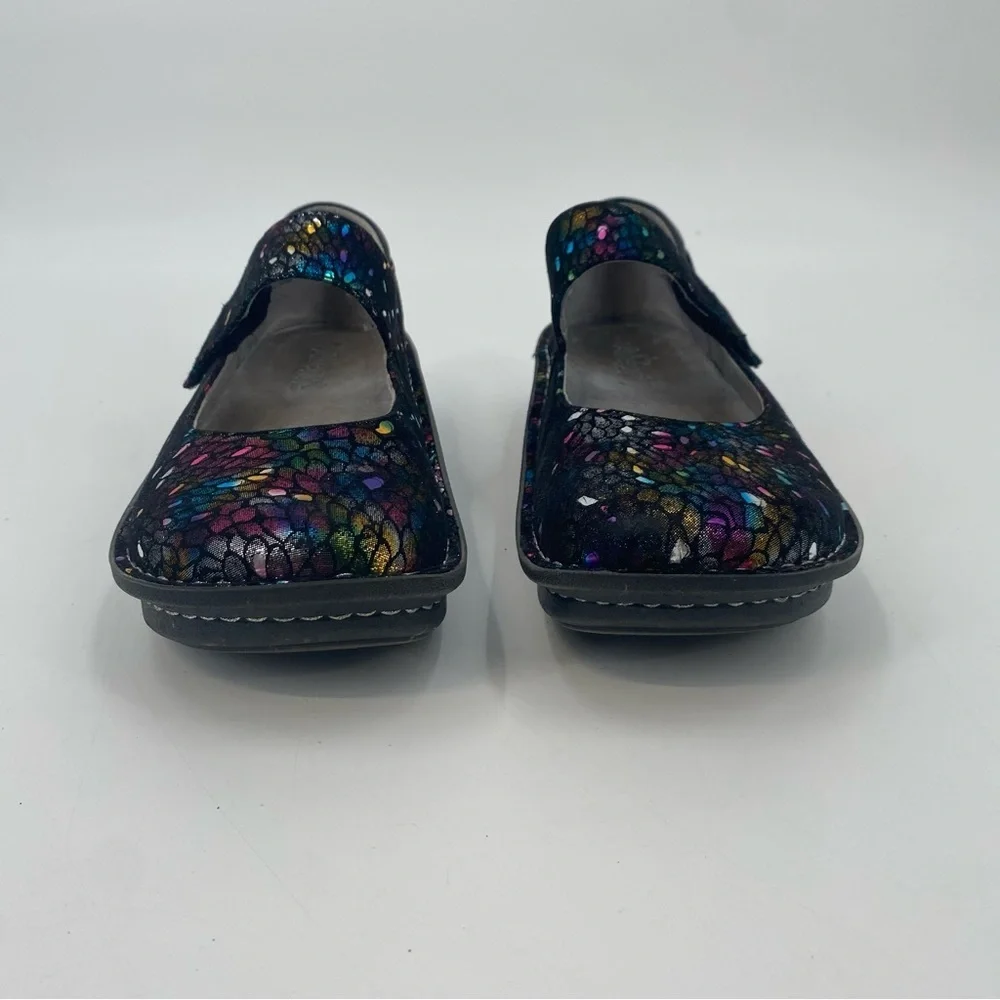 Alegria Paloma Minnow Rainbow Women’s Colorful Metallic Mary Janes 37 - Picture 5 of 10